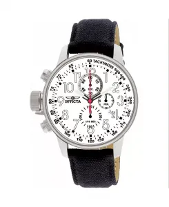 Мужские часы 1514 I-Force Quartz с многофункциональным белым циферблатом Invicta