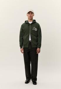 Толстовка Les Deux ZIPPER HOOD, Duffel Bag Green/Green