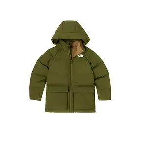 THE NORTH FACE Пуховик olive green для подростков