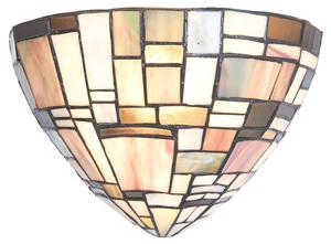 Настенный светильник Clayre & Eef Tiffany Julian, коричневый - стекло - 16 x 18 x 30 см