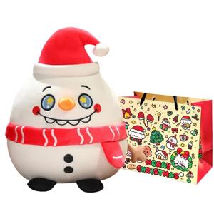 Причудливая рождественская плюшевая кукла оленя-старичка и снеговика высота 20cm/30cm/40cm Fat Fat Dragon