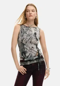 С фотографией и завязкой на топе Desigual, Gray