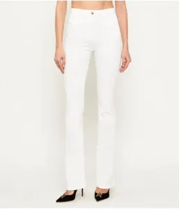 Джинсы flare fit Elisabetta Franchi, белый