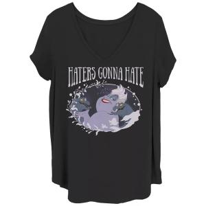 Футболка Juniors Plus Disney The Little Mermaid Ursula Haters Gonna Hate Tee Licensed Character, черный