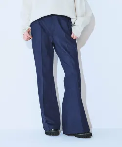 Расклешенные брюки из нубука Jeanasis, цвет Navy(88)