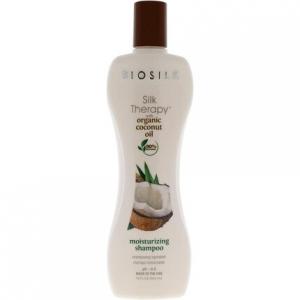 Silk Therapy с увлажняющим шампунем с органическим кокосовым маслом, 355 мл, Biosilk