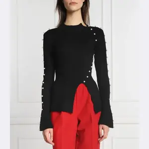 Свитер узкого кроя Herriz с добавлением шерсти Silvian Heach, черный