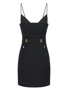 Мини-платье с регулируемыми бретелями Elisabetta Franchi, черный