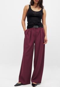 Брюки NA-KD WIDE LEG, Burgundy/Bordeaux