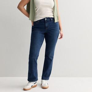 Женские джинсы curvy mid rise bootcut Sonoma Goods For Life, Bright Medium Blue