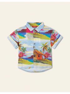 Блузка Биккель синего цвета Oilily