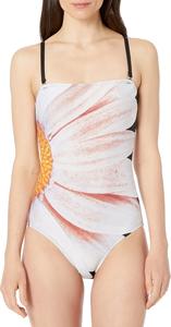 Женский слитный купальник-бандо с утягивающим эффектом от Calvin Klein, Thistle