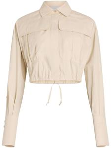 Patou укороченная рубашка, нейтральный цвет