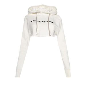 Худи Rick Owens DRKSHDW Cropped Hoodie 'Milk/Black', белый