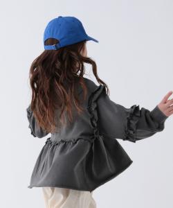 Пуловер с оборками на спине (детский) Bayflow, цвет Charcoal 18