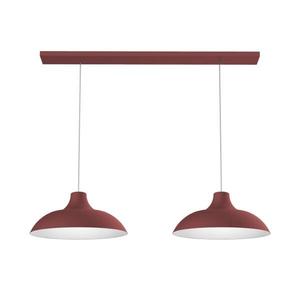 Подвесной светильник Lumicom Parigina, 30x30x30 см, красный/белый