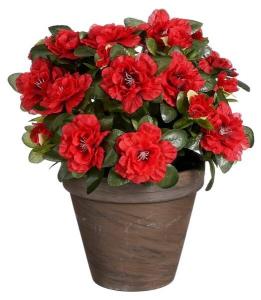 Декоративное растение Mica Decorations Azalee, 26x26x26 см, красный