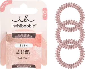 Резинки для волос Slim Pink Monocle 3 шт. invisibobble