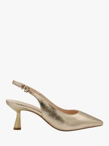 Келси босоножки-слингбэки на каблуке Paradox London, Champagne