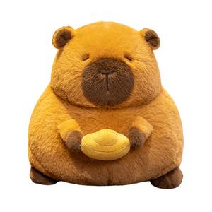 Плюшевая игрушка капибара Chubby Yuanbao, высота 28 см MLING