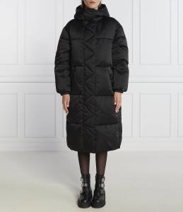 Пальто Tommy Jeans SATIN, черный