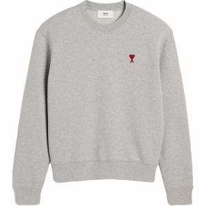 Ami Paris Ami De Coeur хлопковый свитшот AMIPARIS, серый