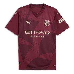 Джерси PUMA Manchester City 24/25 Third Football Jersey 'Dark Jasper', бордовый