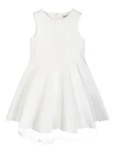 Платье-кейп из тюля с цветочным декором Dress & Fleur, белый