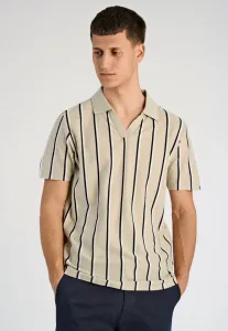 Полосатая рубашка-поло с коротким рукавом Lindbergh, Sand