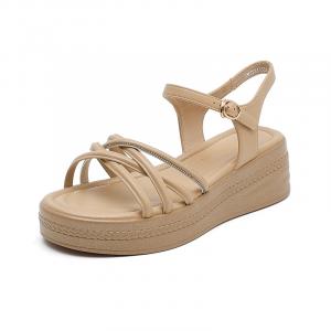 DUSTO Женские сандалии на одной застежке - телесные, цвет Skin