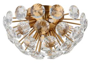 Настольная лампа Globo прозрачный, золотистого цвета диаметр/высота: 39/22 см