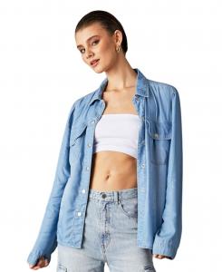 Женская рубашка на пуговицах Blue Revival, Light tel aviv