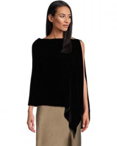 Женская блузка Eileen Fisher Velvet Poncho, Black
