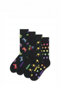 Носки Happy Socks 4-PACK GAMER SNACKS GIFT, Blue