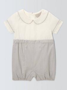 Детские хлопок белье комбинезон John Lewis Heirloom Collection, разноцветный