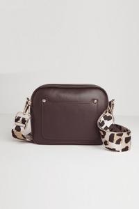 Сумка через плечо с леопардовым ремешком Betsy & Floss, красный