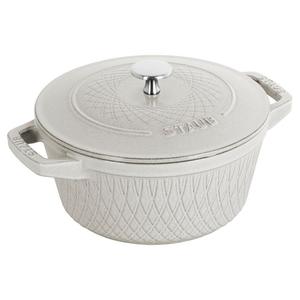 Кастрюля Staub Twist, 3,6 л, 24 см, белый трюфель