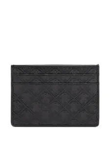 Картхолдер Mirror Snake с тисненой монограммой Roberto Cavalli, черный
