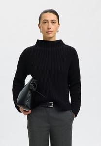 Джемпер Selected Femme SLFSELMA SUS LS NOOS, Schwarz/Black