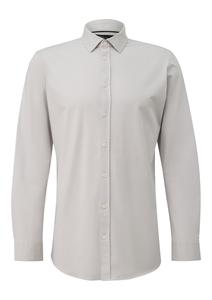 s.Oliver Рубашка на пуговицах Regular fit в светло-сером цвете