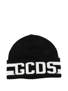 Шапка-бини с логотипом Gcds Kids, черный