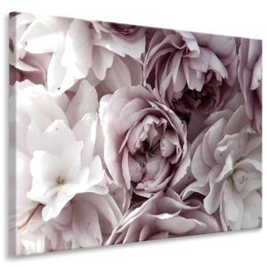 Картина на холсте Muralo BLUMEN Pflanzen Natur 3D, 40x30x30 см цвет altrosa/grau/weiß