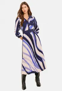 Платье-Рубашка средней длины с плиссировкой, прямого кроя. Lipsy, Blue