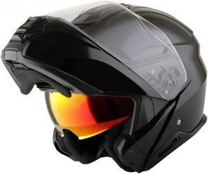 Шлем глянцевый Martian Motorcycle HG362, черный