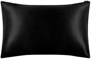 UJNHGQ Натуральная шелковая наволочка Mulberry с застежкой-конвертом Black