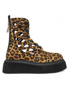 Ботильоны на плоской подошве AGL, коричневый