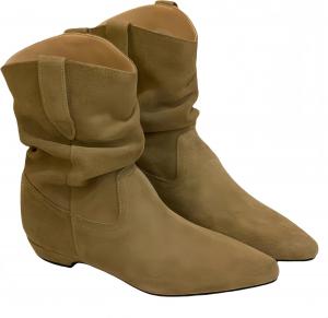Ретро женские сапоги с низким каблуком и заостренным носком, универсальные. Удобная и мягкая внутренняя отделка. Легко надевать и снимать. Подходят для повседневного ношения, занятий на открытом воздухе и поездок на работу. Clolinde, Camel