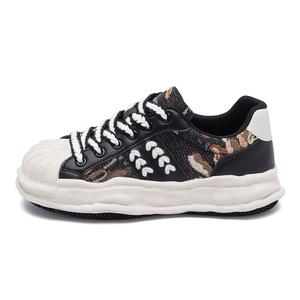 AGSDON Стильные скейтерские туфли женские бежевый хаки - бежевый черный, цвет Beige Black