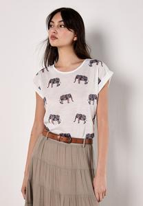 Футболка с принтом ELEPHANT Apricot, темно-синий