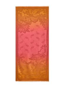 ETRO шелковый платок с принтом пейсли, оранжевый
